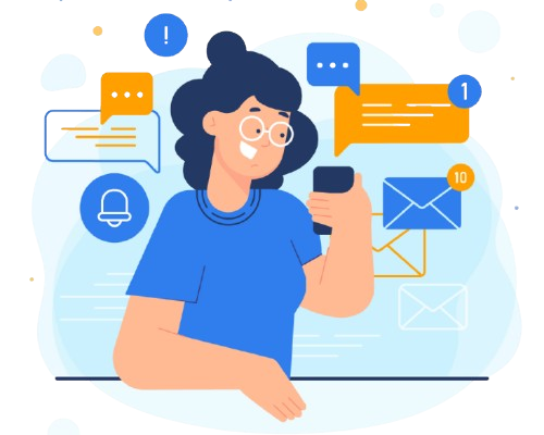 Contact us concept illustration