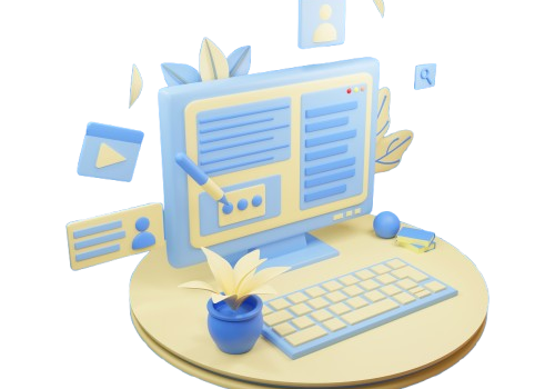 illustration fill form computer